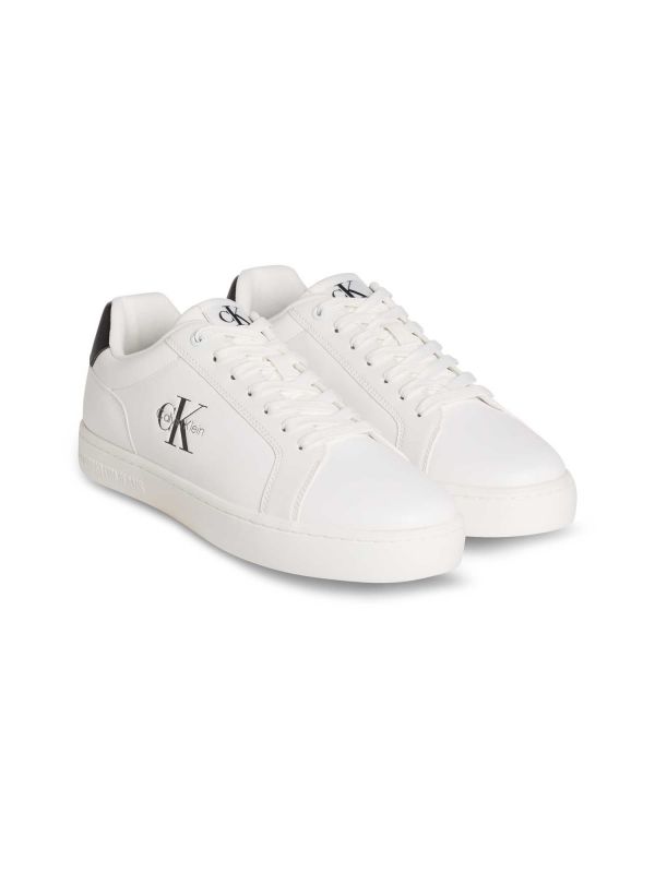 SNEAKERS CLASSIC CUPSOLE CALVIN KLEIN JEANS UOMO BIANCO-NERO