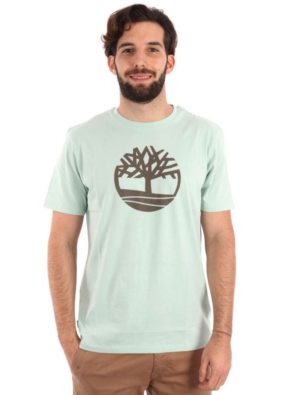 T-SHIRT CON LOGO TIMBERLAND UOMO SALVIA