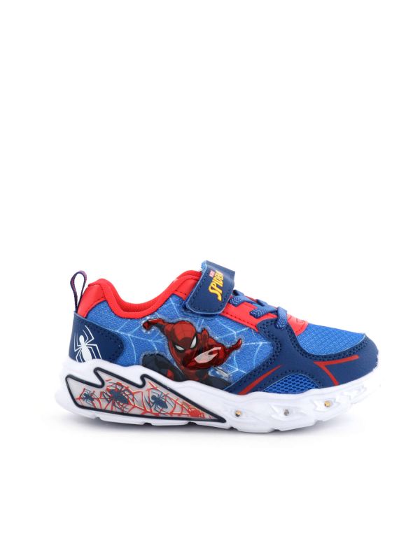 SNEAKERS CON LUCI SPIDERMAN DISNEY BAMBINO BLU