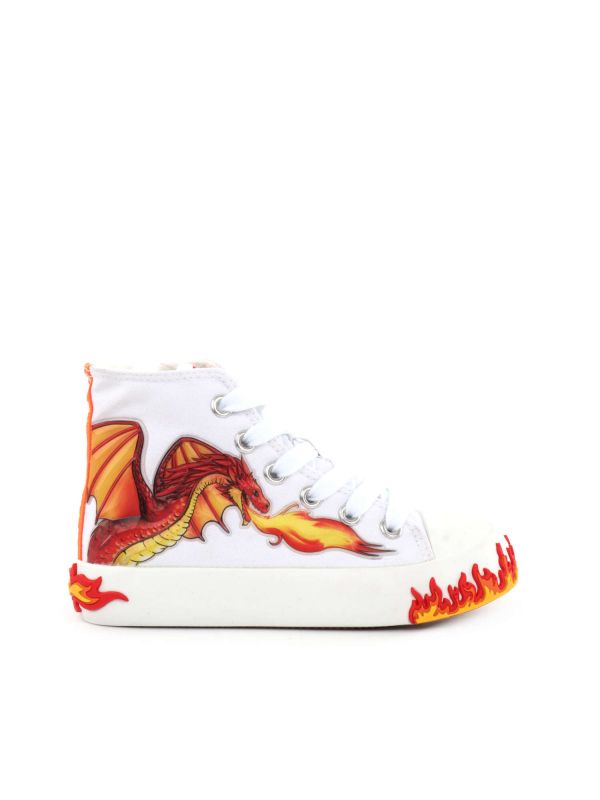 SNEAKERS DRAGO BULL BOYS BAMBINO BIANCO