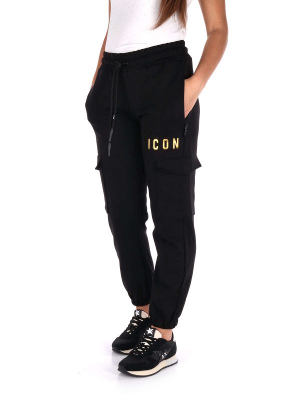 PANTALONE CARGO ICON DONNA NERO