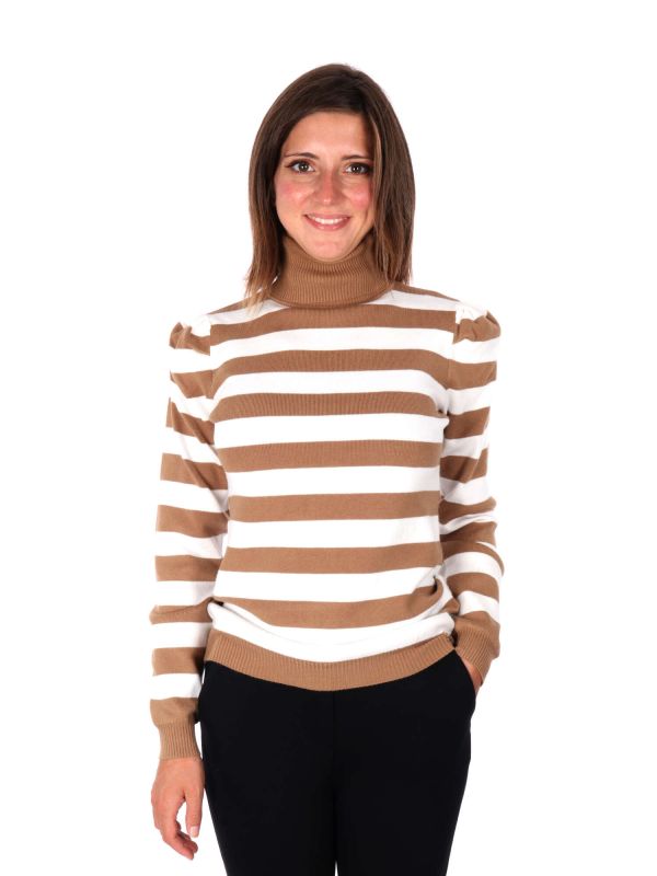 DOLCEVITA A RIGHE DA DONNA - CAMMELLO