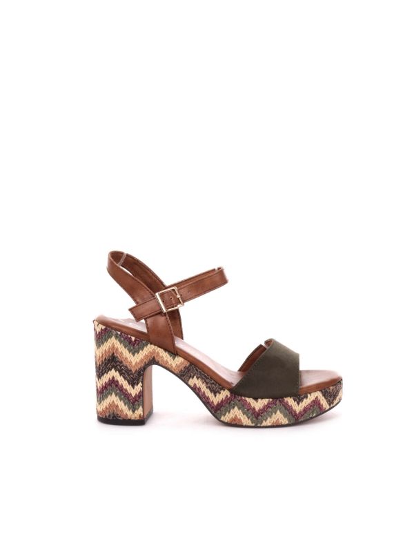 SANDALO CON PLATEAU MARCO TOZZI DONNA KAKI