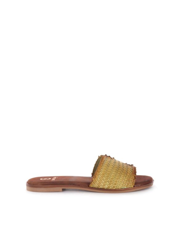 CIABATTINA FASCIA INTRECCIATA SHOELAB DONNA OLIVA