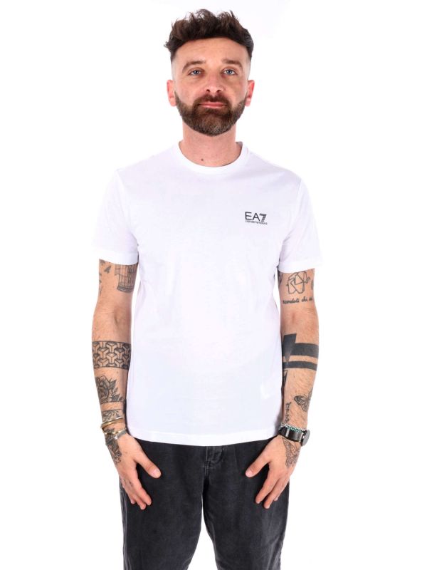 T-SHIRT CORE IDENTITY EA7 DA UOMO - BIANCO