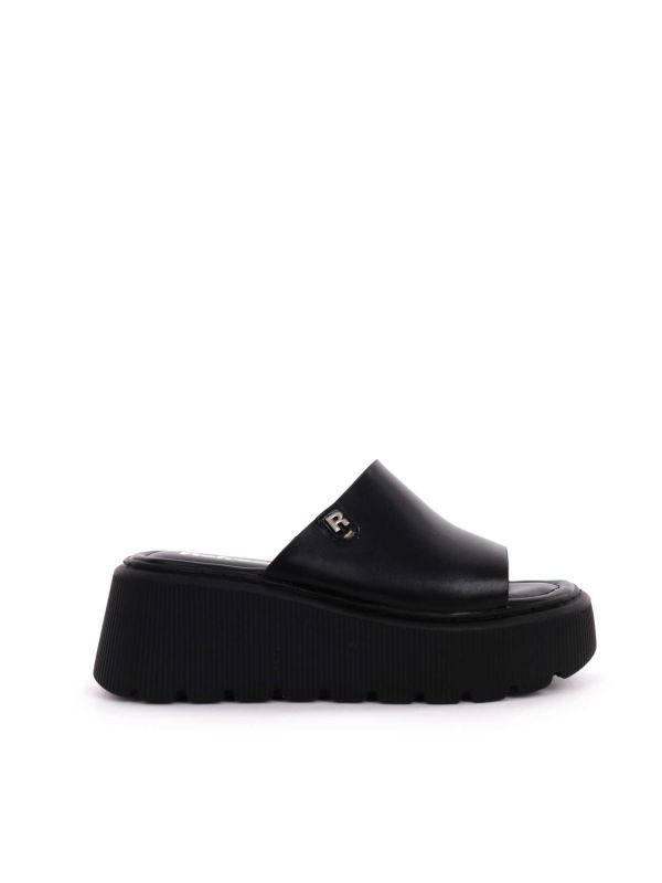 SANDALO CON PLATFORM REFRESH DA DONNA NERO