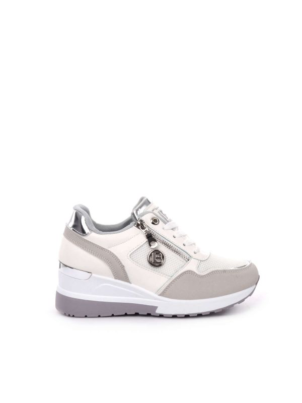 SNEAKERS CON ZEPPA LAURA BIAGIOTTI DONNA GRIGIO-BIANCO