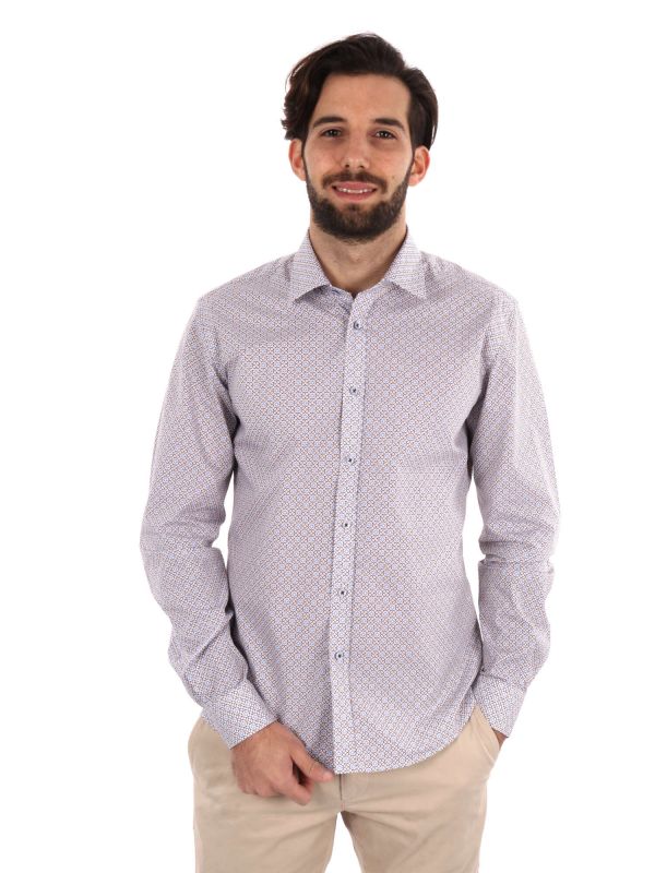 CAMICIA FANTASIA FB UOMO BEIGE