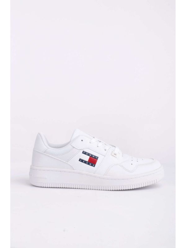 SNEAKERS DA DONNA TOMMY JEANS H.RETRO BASKET - BIANCO