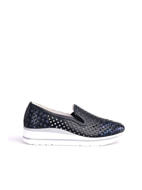 SLIPON SHOELAB DA DONNA BLU