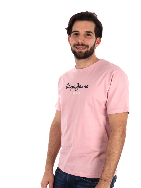 T-SHIRT EGGO PEPE JEANS UOMO ROSA