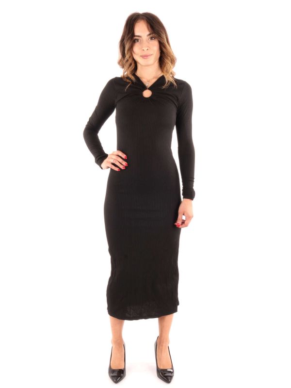 VESTITO DA RAGAZZA A COSTINE HAILYS NERO JY10989 NERO Online a