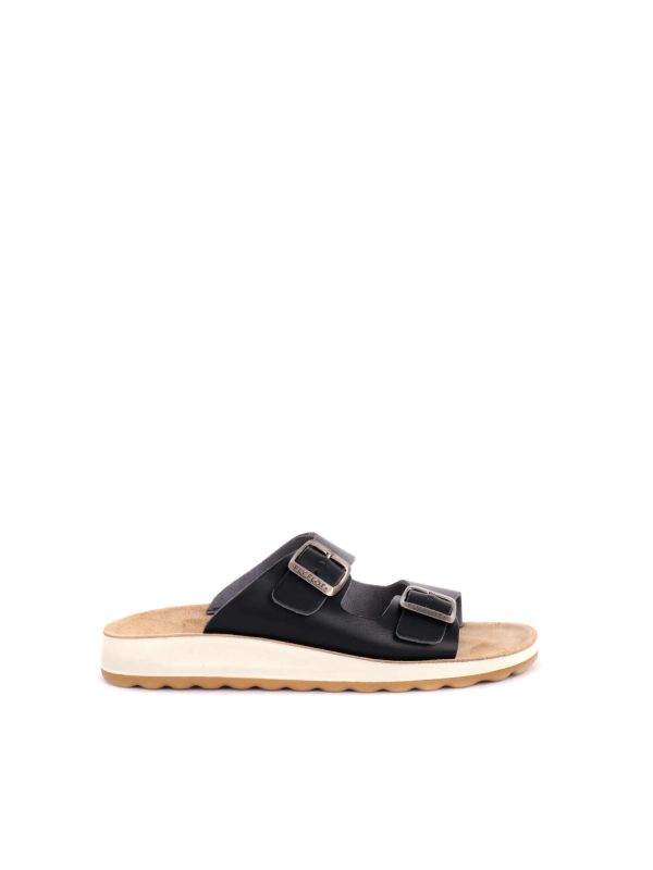 CIABATTA DOPPIA FASCIA FLY FLOT DA DONNA NERO