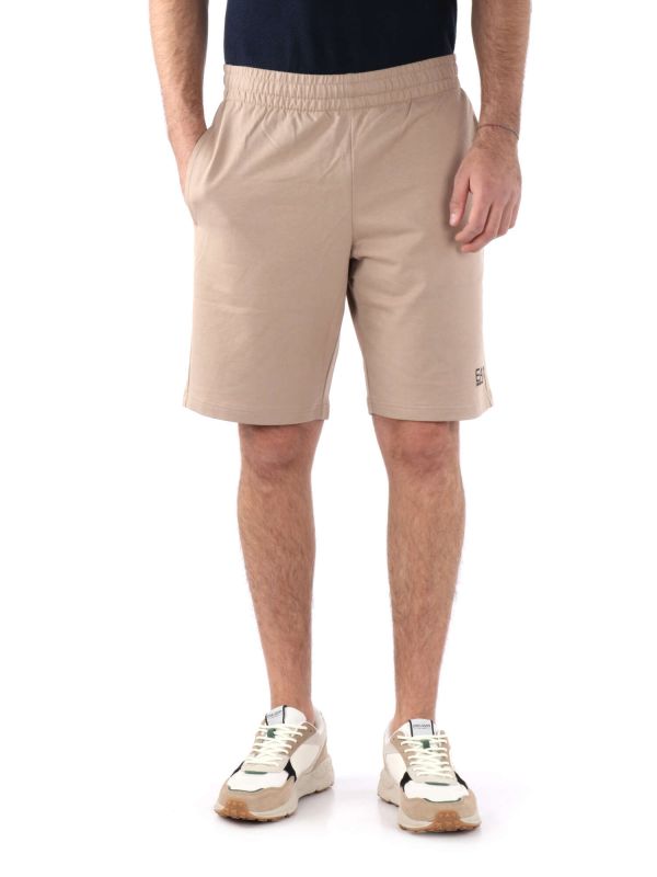 BERMUDA SPORTIVO EA7 EMPORIO ARMANI DA UOMO BEIGE
