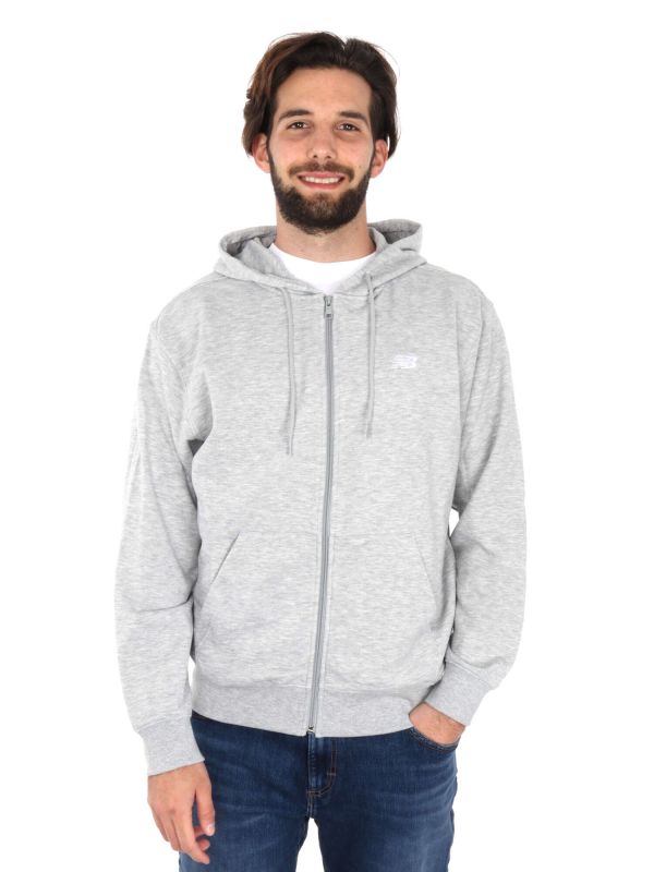 FELPA CON CAPPUCCIO NEW BALANCE DA UOMO GRIGIO