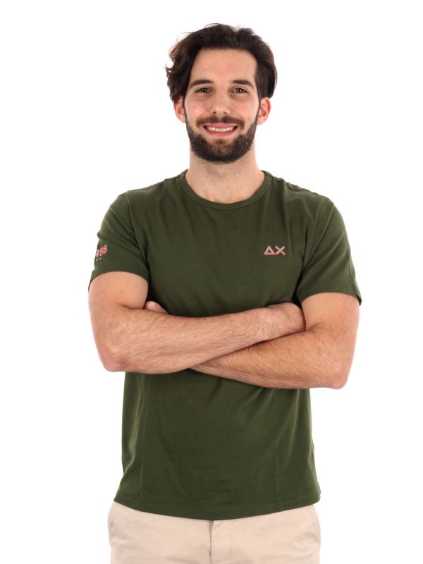 T-SHIRT SUN68 UOMO VERDE