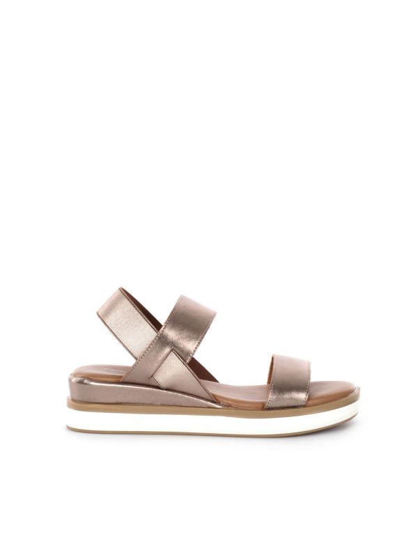 SANDALO CON CINTURINO ELASTICO INUOVO DONNA BRONZO