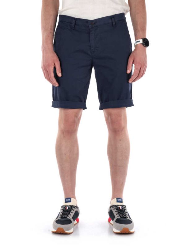 BERMUDA CHINO FB UOMO BLU MEDIO