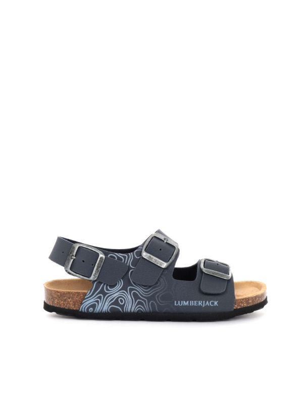 SANDALO BING LUMBERJACK BAMBINO BLU