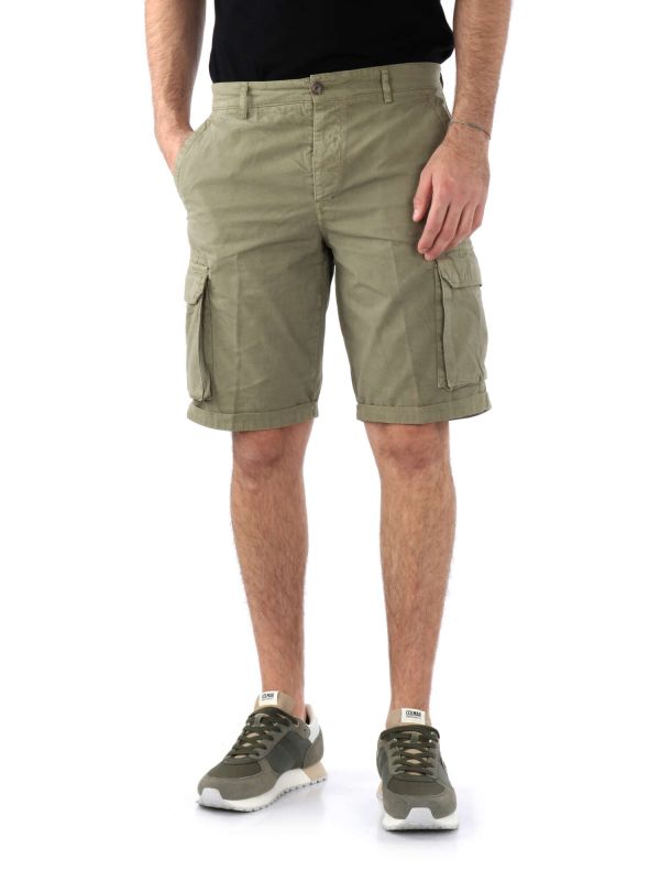 BERMUDA CASUAL 40WEFT DA UOMO VERDE MILITARE