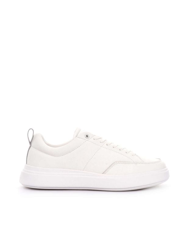 SNEAKERS LOW TOP LACE UP BASKET CALVIN KLEIN JEANS UOMO BIANCO