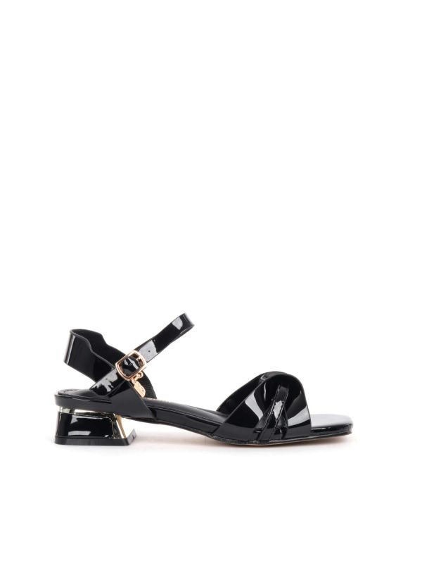 SANDALO CON FIOCCO LAURA BIAGIOTTI DONNA NERO