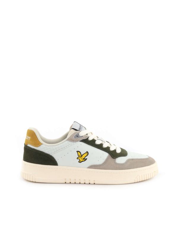 SNEAKERS CULROSS LYLE&SCOTT UOMO BIANCO-VERDE