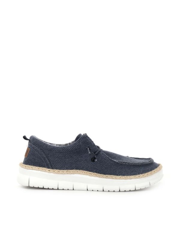 SLIPON WALLY BIG COTTON BELT UOMO BLU