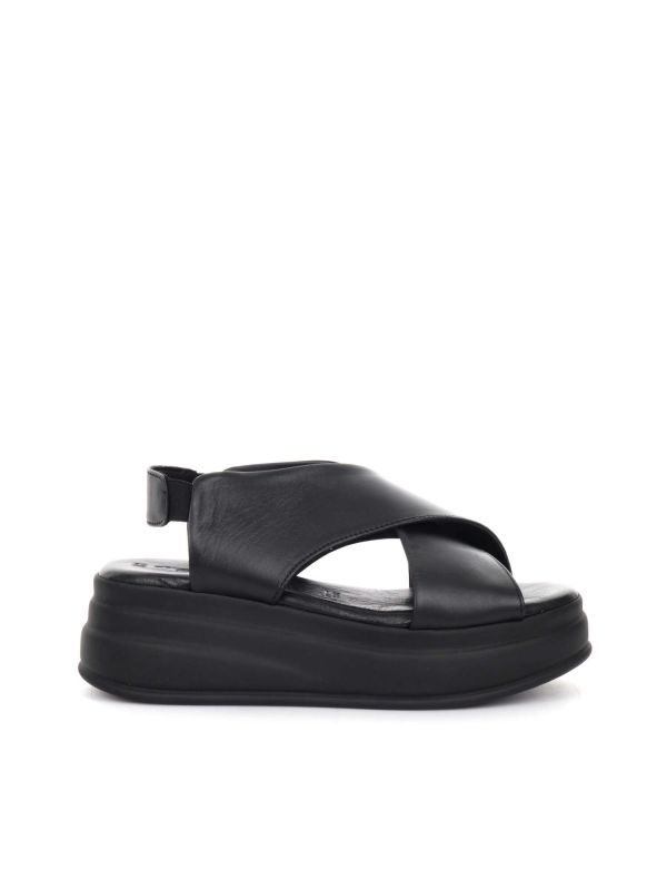 SANDALO CON ZEPPA TAMARIS DONNA NERO