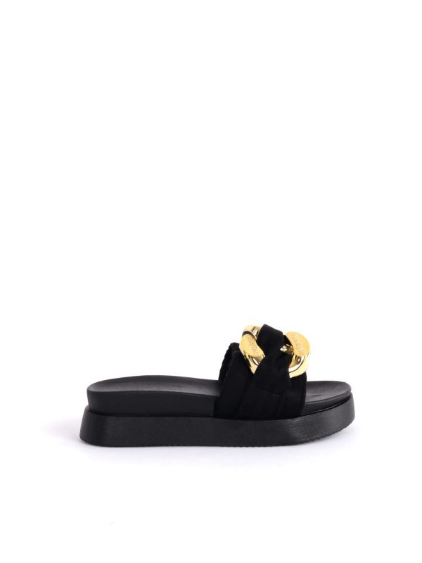 CIABATTA CON FASCIA LAURA BIAGIOTTI DONNA NERO
