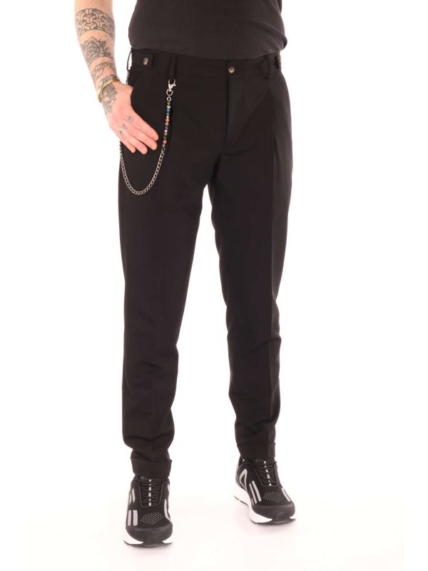 PANTALONE PENCE FB UOMO NERO