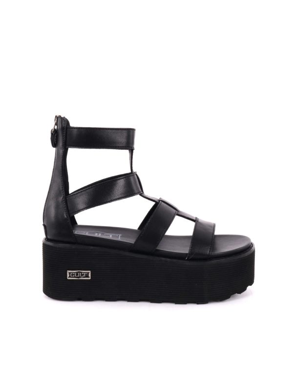 SANDALI PLATFORM NANCY CULT DA DONNA NERO