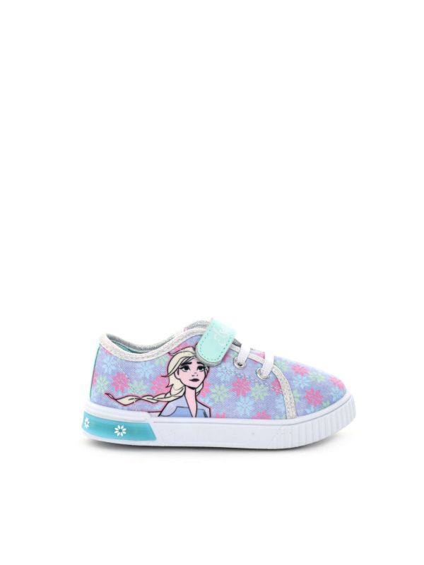 SNEAKERS IN TELA CON LUCI LEOMIL BAMBINA CELESTE