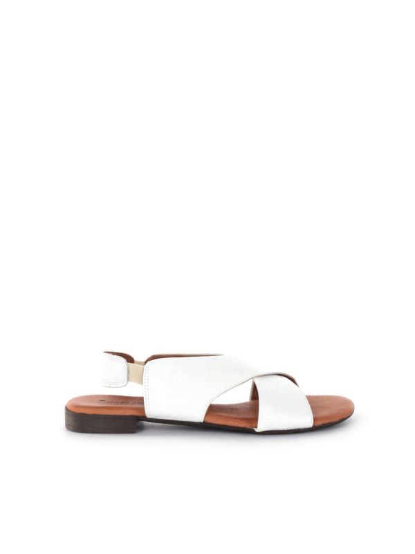 SANDALO CON CINTURINO ELASTICO SHOELAB DONNA BIANCO