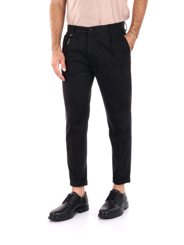 PANTALONE CON PENCE FB UOMO NERO