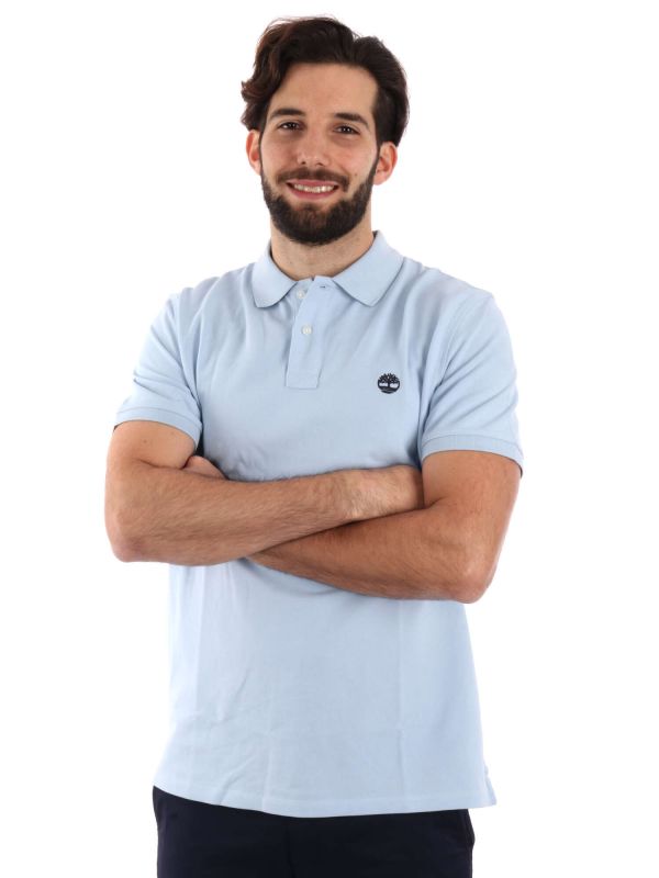 POLO PIQUE MILLERS RIVER TIMBERLAND UOMO CELESTE
