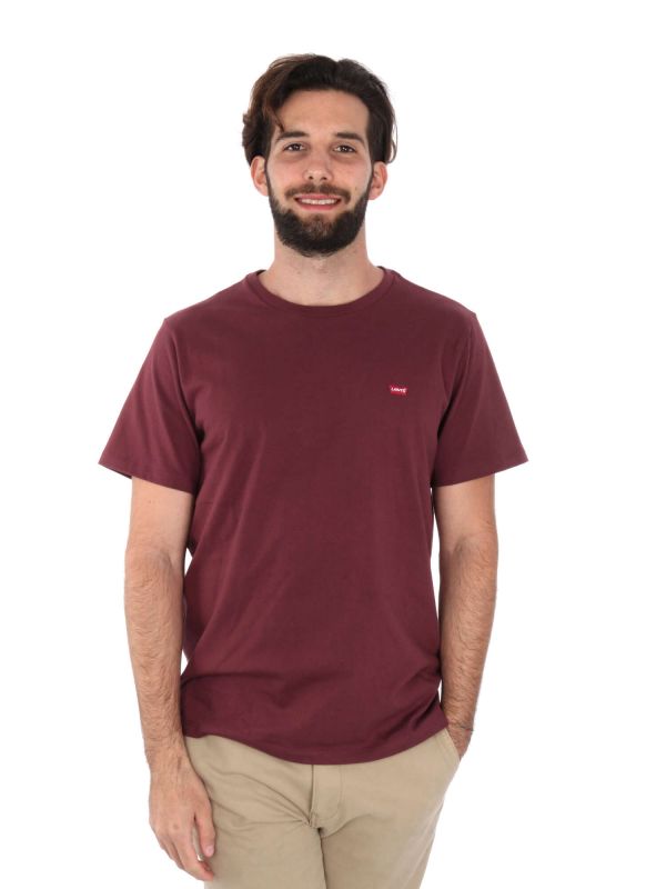T-SHIRT OUSEMARK ORIGINAL LEVI'S UOMO BORDEAUX