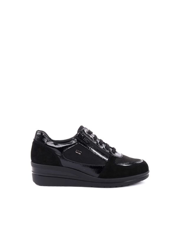 SNEAKERS CON ZIP VALLEVERDE DONNA NERO 36211 1002 Online a 71 20 Meca Moda Dress Shoes