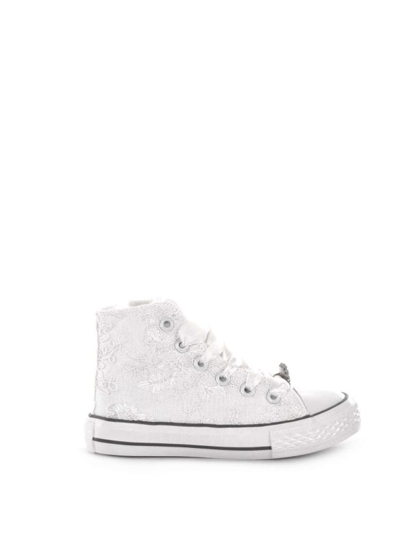 SNEAKERS IN PIZZO LOVE DETAILS BAMBINA BIANCO