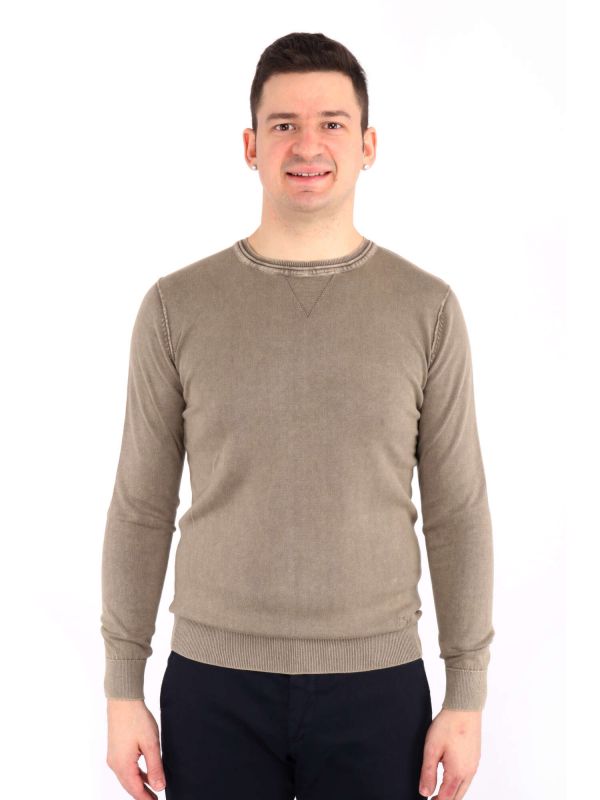 MAGLIA MANICHE LUNGHE YES ZEE DA UOMO - VERDE MILITARE