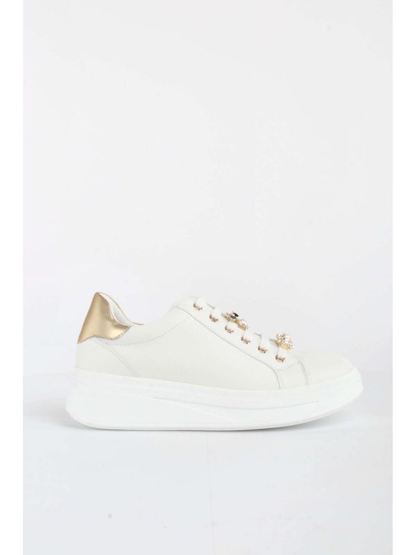 SNEAKERS GIOIELLO VALLEVERDE DONNA BIANCO ORO 35101 1001 Online a Meca Moda Dress Shoes