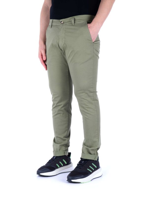 PANTALONE CHINO BING FB UOMO SALVIA