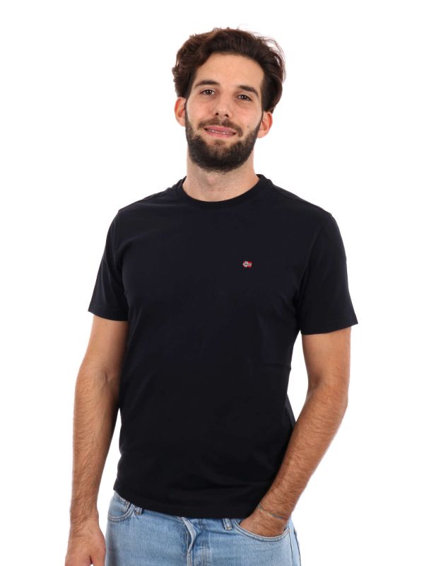 T-SHIRT SALIS NAPAPIJRI DA UOMO NERO
