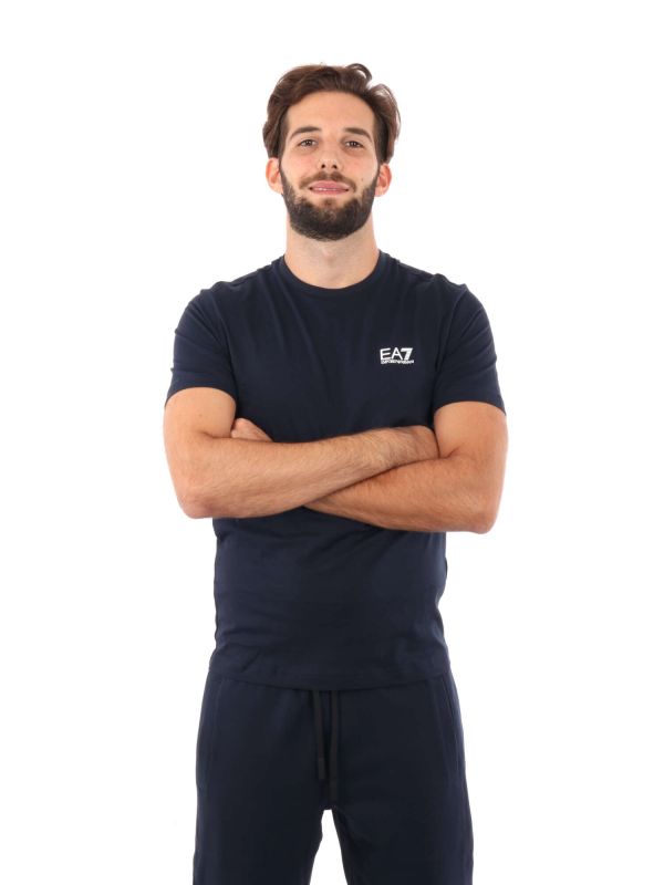 T-SHIRT CORE IDENTITY EMPORIO ARMANI 7 UOMO BLU