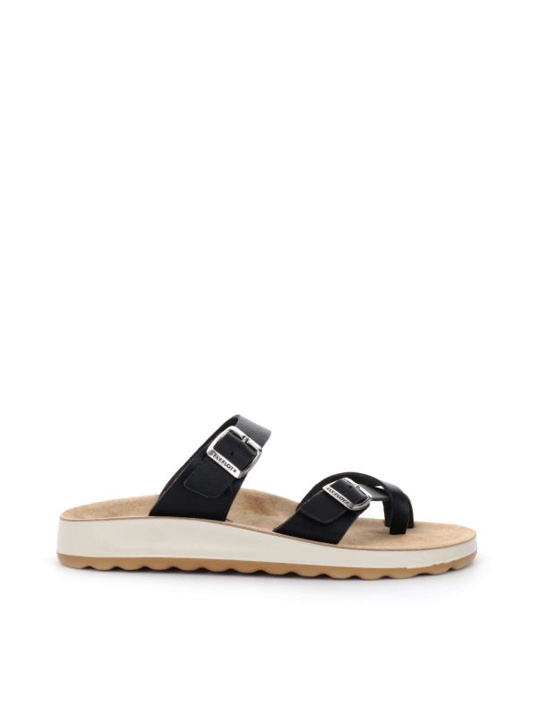 SANDALO CON CINTURINI FLY FLOT DONNA NERO