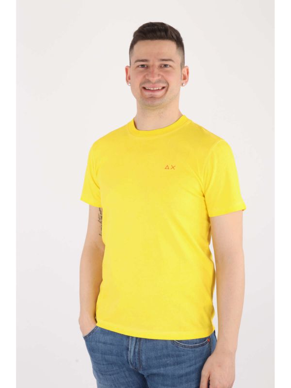 SUN68 T-SHIRT MM - GIALLO