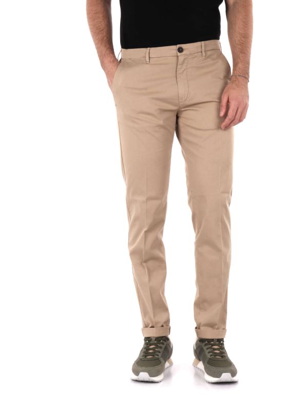 PANTALONE GABARDI 40WEFT UOMO SABBIA