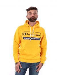 felpa da uomo con cappuccio champion giallo 219161 ys058