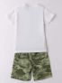 IDO T-SHIRT+BERMUDA - BIANCO-VERDE - 2
