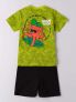 IDO T-SHIRT+BERMUDA - LIME - 1